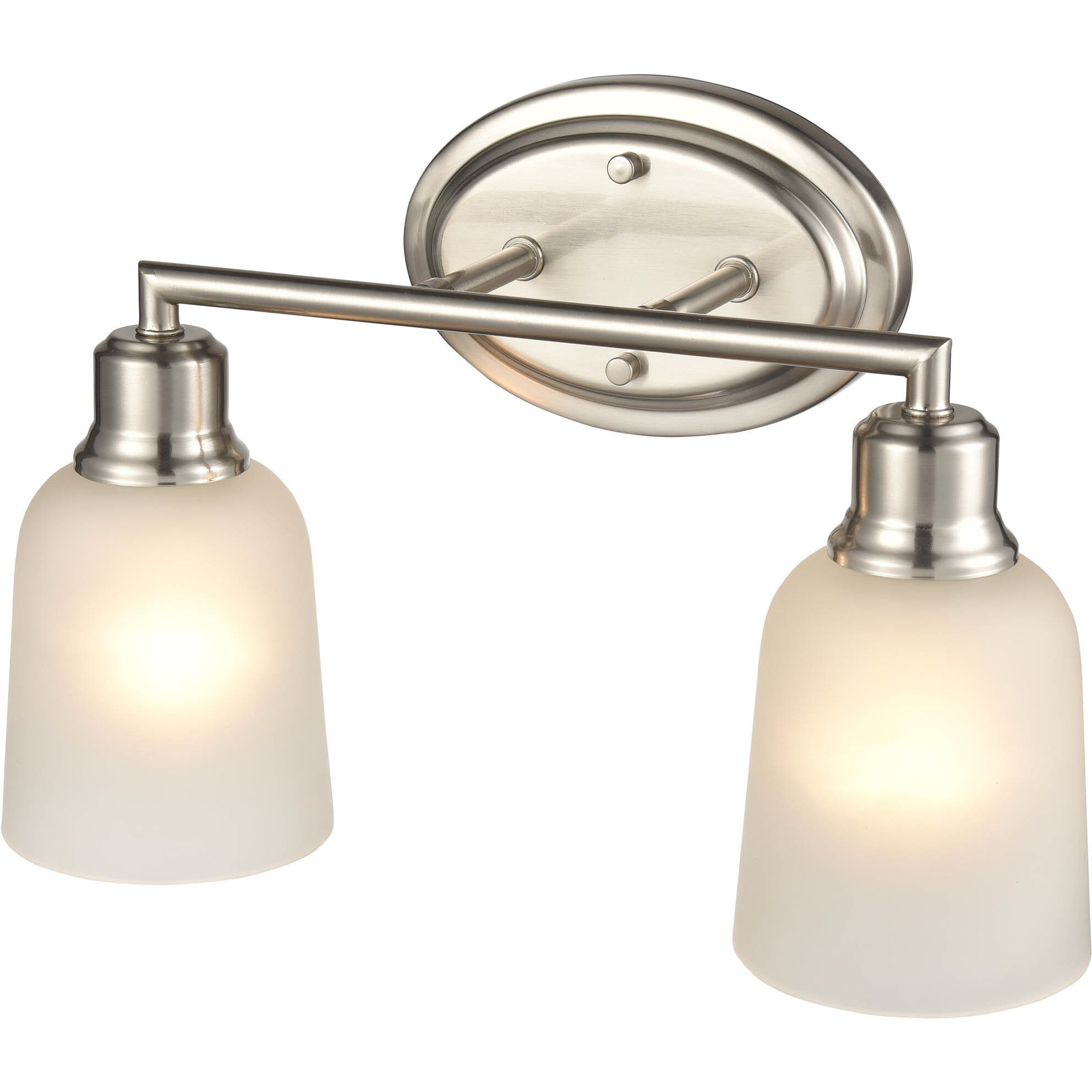 Amberle 2 Light 15.25 inch Brushed Nickel Bathroom Vanity Light Wall Light